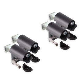 KLEMMFLEX BFX25 Clamp Support for Blinds for Mounting Directly on the Window Casement of Your PVC / Plastic Window – Colour: Black – No Drilling – 2 Pairs = 4 Pieces