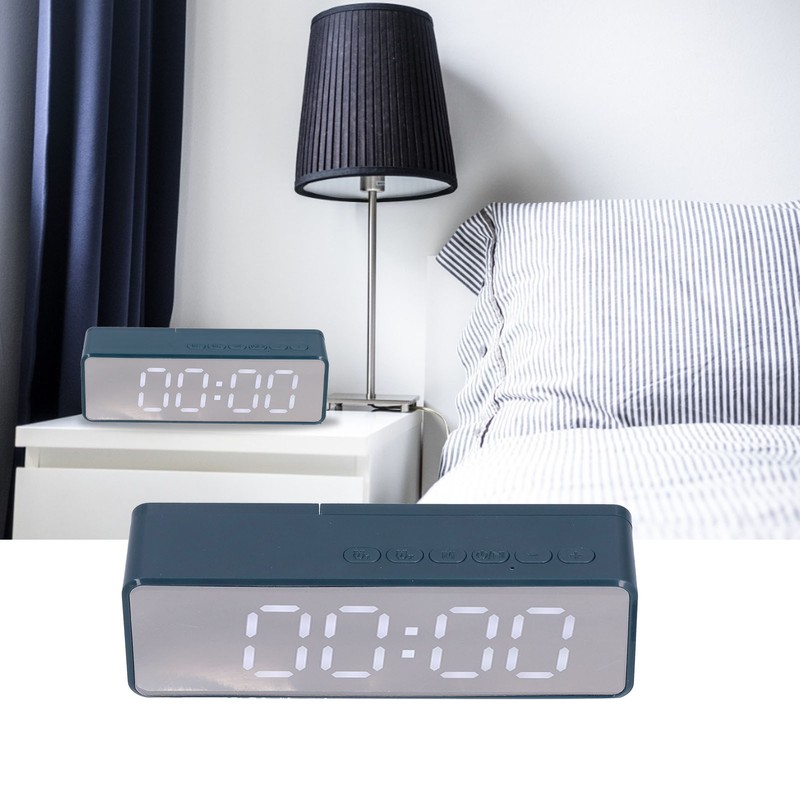 EG-010 Bluetooth Clock Speaker with LED Mirror Portable Drop Proof