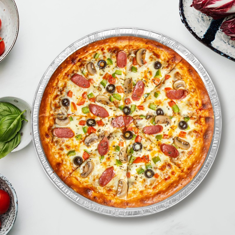 10 Pcs Disposable Pizza Pans - 12 Inch Round Pizza