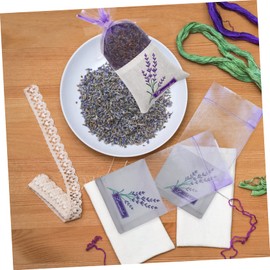 STOBAZA 30pcs Lavender Sachet Bags for Potpourri Dried Lavender Scented Sachets Empty Bags Flower Printing Portable Sturdy Construction