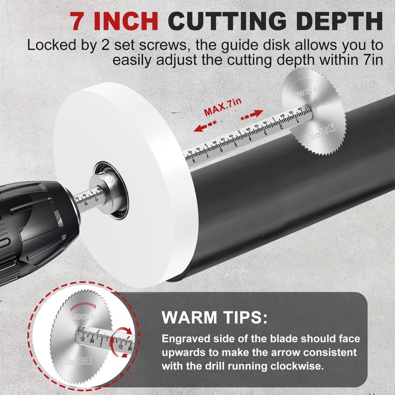 Inside Pipe Cutter for PVC Pipe Cutter Tool with 7"