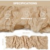 Usinynia 2 Packs Chiffon Table Runner Boho Cheesecloth Gauze Table