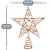 com-four® Decorative Star Christmas - Metal Christmas Tree Decoration -