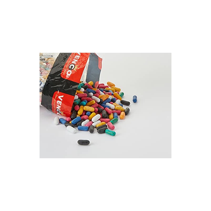 Venco Dutch Small Torpedoes Coloured Kleurendrop Liquorice 1 kg