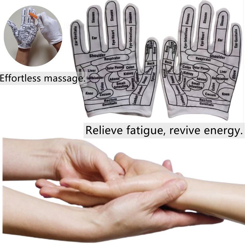 2 Pcs Reflexology Tools Facial Reflexology Tool Reflexology Hand Gloves