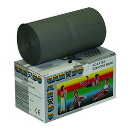 CanDo Latex Free Exercise Band Length 5.5 m Silver (Very Heavy)