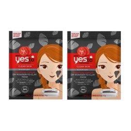 Yes To Tomatoes Detoxifying Charcoal DIY Powder to Clay Mask 1 Ct (2 Pack)
