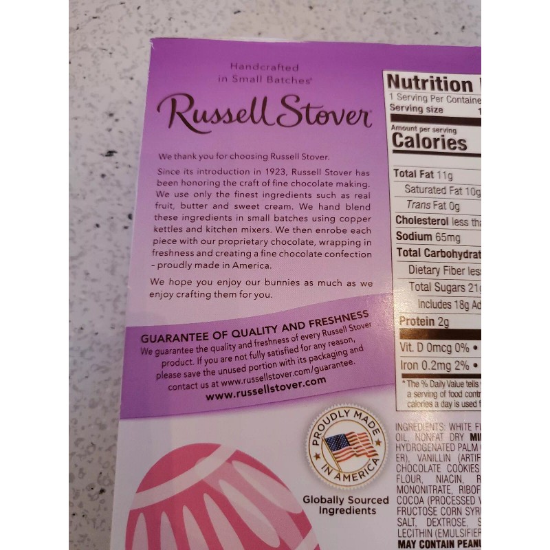 Russell Stover (1) Russell Stover Cookies & Crème Chocolate Bunny