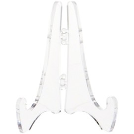 Plymor Clear Acrylic Mini Adjustable Folding Display Easel, 2.875" H x 2.125" D