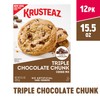 Krusteaz Triple Chocolate Chunk Cookie Mix, Bakery Style, 3 Kinds
