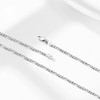 Bestyle Curb Chain Women's Men's Silver 925 Cuban Necklace Figaro