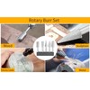 5pcs 1/4inch Hex Shank High Speed Steel Burrs Rotary Files