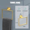 5 Piece Gold Towel Bar Set Bathroom Hardware Set Gold
