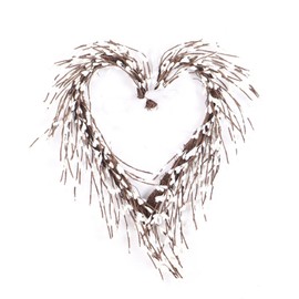 Heart Shaped Wreath Sprig Valentine's Day Wreath Wall Mounted Front Door Flower Wreath