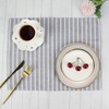 INFEI Broad Striped Cotton Blended Dinner Cloth Napkins - Set