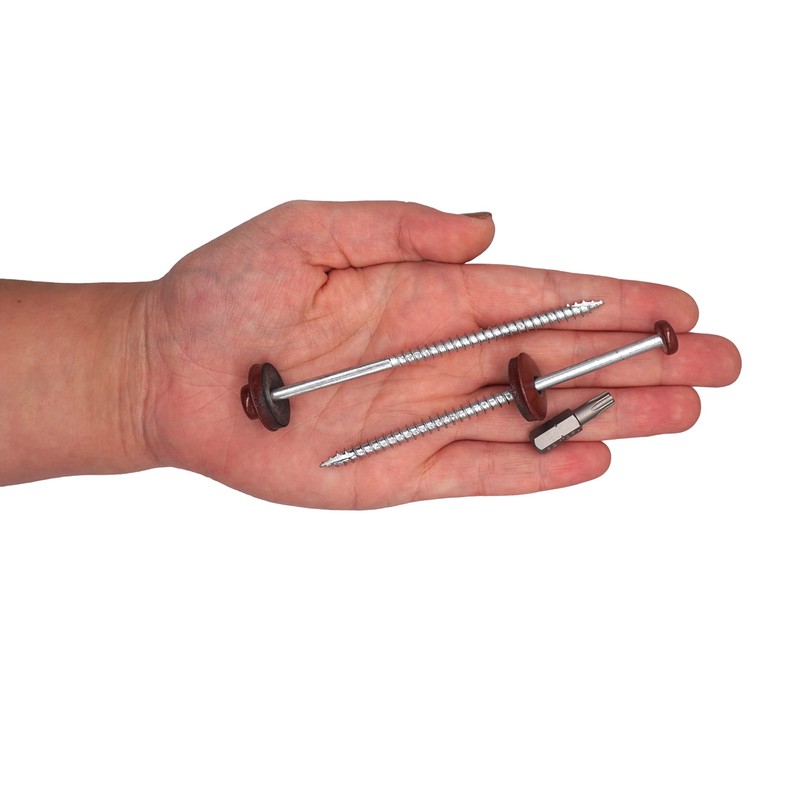 SKIR'CO (15 pcs) Painted 5.0 x 100 mm Wood Screws