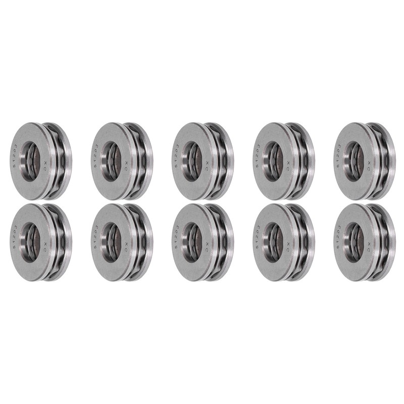 10Pcs Thrust Ball Bearing Single Direction Accessory Replacement Set Kit