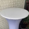 Perfk Waterproof Polyester Fitted Table Cover Cloth Decorative Round Tablecover