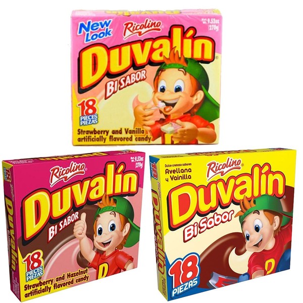 DUVALIN candies (18 pieces in all 3 boxes)