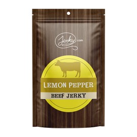 Jerky.com All Natural Pepper Beef Jerky - No Added Preservatives, No MSG or Nitrates - Bold Peppercorn Bite, 100% Lean Beef (2.5 Ounce, Pack of 1)