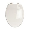 Toilet Seat,Elongated,White,Plastic