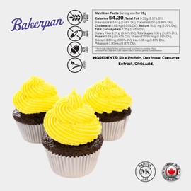 Bakerpan Yellow Oil-Based Natural Food Coloring Powder for Baking - 30 g - Plant-Based, Dye-Free Coloring for Buttercream Frosting, Chocolate, Candy Color, Icing, Cakes