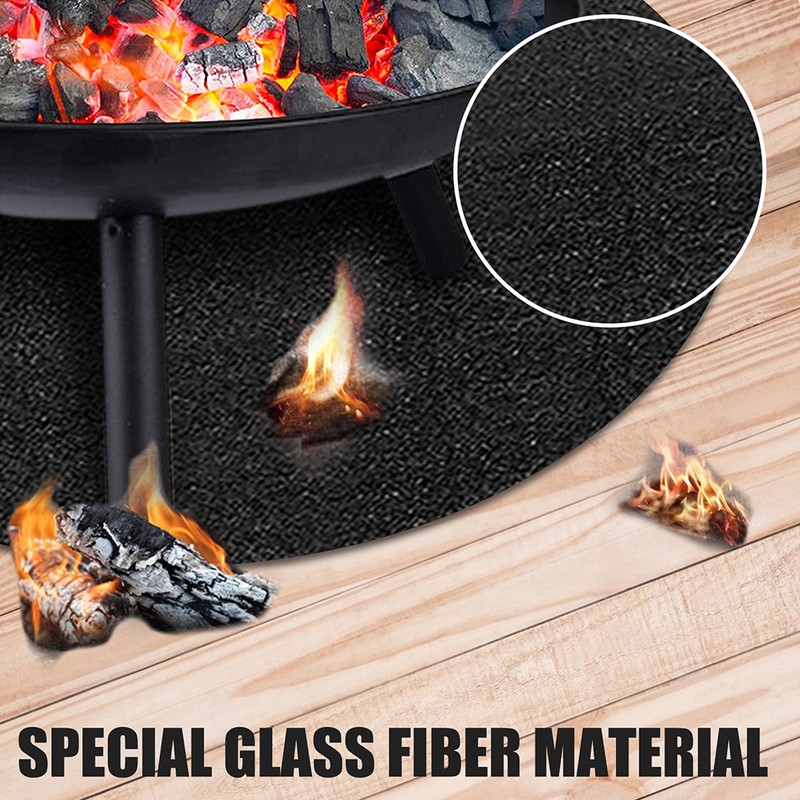 Fire Pit Mat Under Grill Mat Round Grill Mat Outdoor