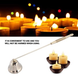 Apagador de velas, 1 Uds., Moda de acero inoxidable en forma de campana, apagador de velas, cortador de mecha, cubierta, herramienta de mano, herramienta esencial para la vida l¨¢ctea(gold, 12)