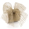 HUIHUANG Burlap Wired Ribbon 4 inch Burlap Ribbon for Christmas