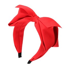 NYRWFQXG Red Hair Bows Headbands for Women Girls Big Bowknot Headband with Knotted Bow Head Bands Red Bows Hair Accessories for Women Top Knot Headband Bow Hairband Bowknot Headbands