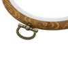 Mcredy Oval Embroidery Hoop, Wood-Grain Plastic, 6"x7.5"-2Pcs
