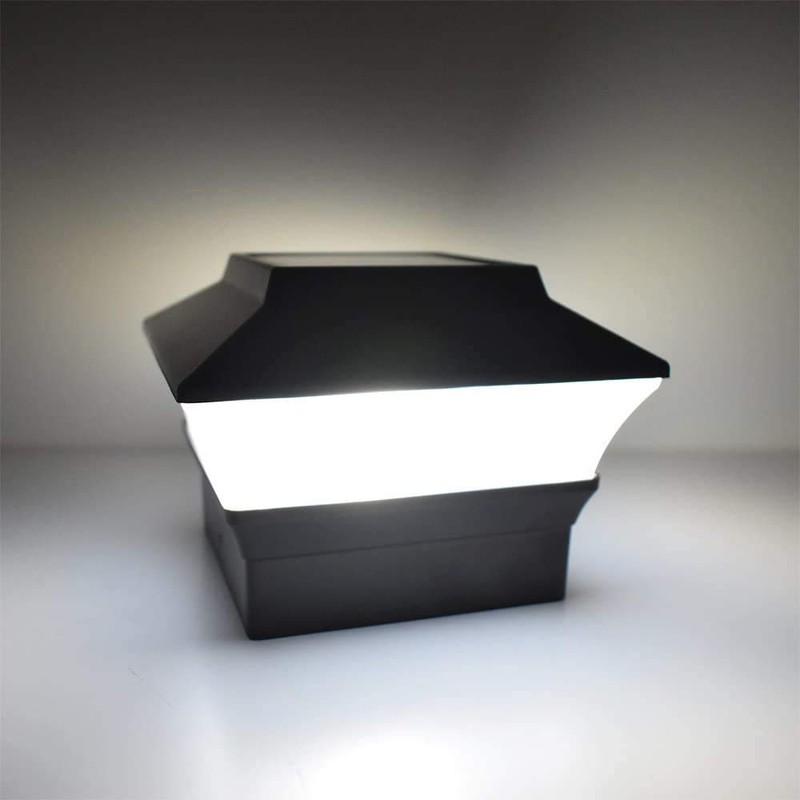 RELIGHTABLE Solar Square Outdoor Post Cap Deck Lights for 4x4