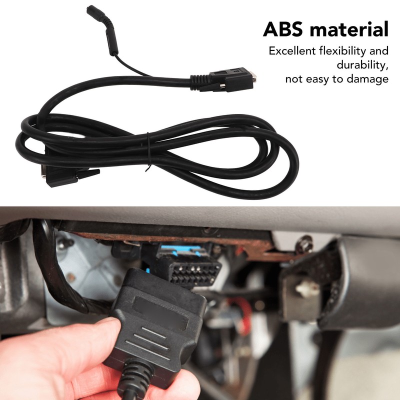 Car Diagnostic Cables Flexible Stable Connection OBD2 Adapter Cable Replacement
