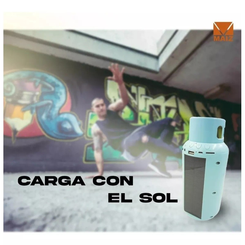 Maíz 5pz Bocina Bluetooth Radio Tanque Gas Portatil Recargable