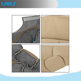LABLT Driver Bottom & Top Leather Seat Cover Tan Replacement for Land Cruiser 1998 1999 2000 2001 2002 2003 2004 2005 2006 2007