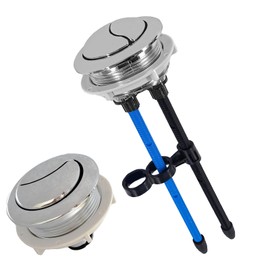 48mm/1.89in Toilet Push Button,Toilet Tank Button Dual Push Flushing Button,Adjustable Toilet Water Tank Button for Glacier Bay Aquasource TOTO, American Standard, Kohler, Twfords, Geberit