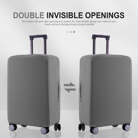 RainVillage Travel Luggage Cover Suitcase Protector Scratch-Resistant Fit 19-31 Inch Suitcase, Not Included Suitcase (Slate Gray, XL(28-29 inch))