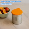 EMMALOUISESMITH 4 Stück(4 Farben) Bunt Tierfutter-Dosendeckel,Universal-Silikon-Dosendeckel, Silikon Deckel für Tierfutterdosen,