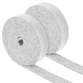 COMNICO 2 Rolls Felt Strip with Adhesive Backing, Non Slip Cuttable Felt Tape Self Adhesive Furniture Pads for Protecting Furniture Surfaces Hardwood Floor Chair Wall (Gray, 1/2x60in)