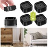 Yookwutar 4 Pack Furniture Risers 1 Inch, Adjustable Bed Risers