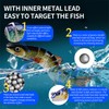 MKNZOME 6 PCS Multi-Jointed Fishing Lures, Lifelike Slow Sinking Bass