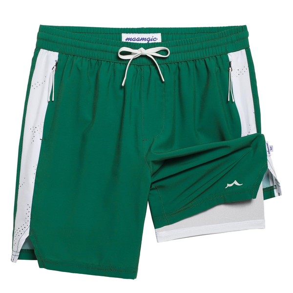 maamgic Boys Athletic Shorts with Liner Teens Youth 2 in
