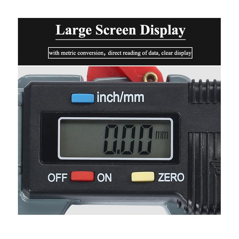 Digital Electronic Display Micrometer,0.01mm Thickness Measuring Tool,Inch/Metric Digital Thickness Gauge