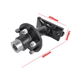 Getanye 6 x 5.5 Lug Container Moving Tool Container Wheel Shifting Tool Shipping Container Wheels Bolt-on Spindle Kit 8000lbs No Handle