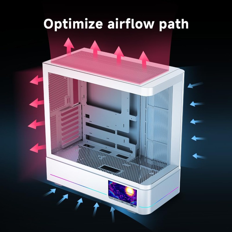 Jungle Leopard AC-02 Digital ATX PC Gaming Computer Case|5.5 Inch