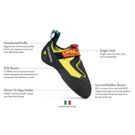 Scarpa Men's Drago Climbing Shoes, yellow