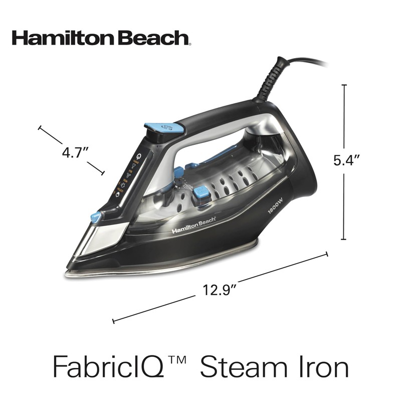 Hamilton Beach Steam Iron for Clothes & Garment Steamer with