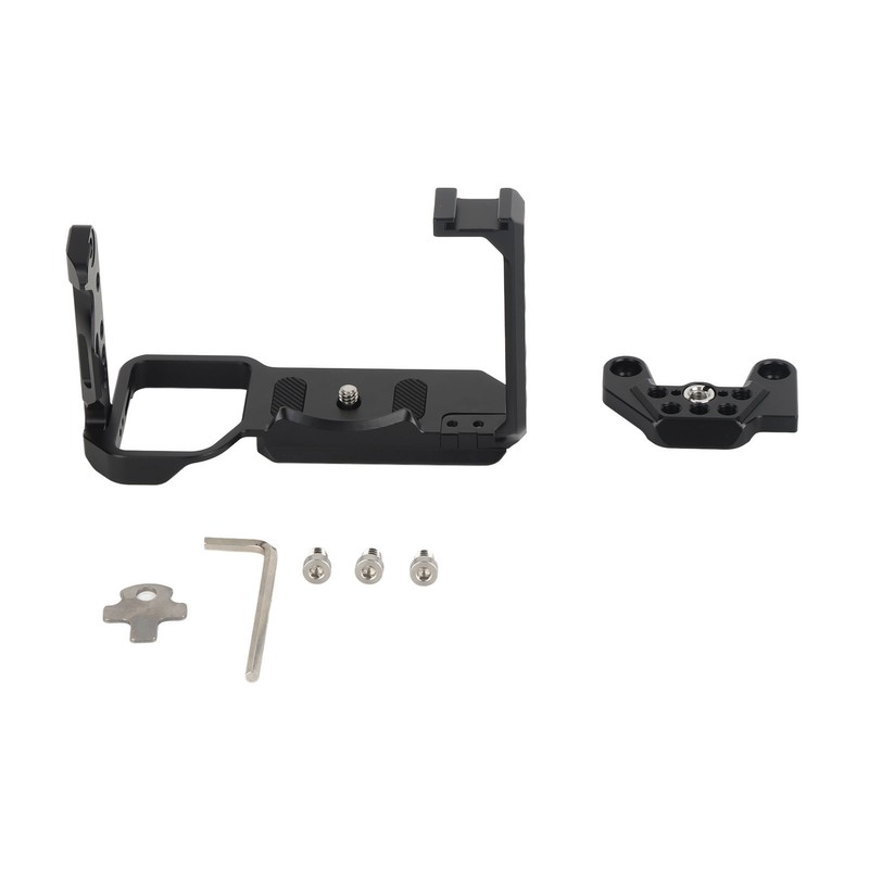 Camera Cage Aluminum Cold Shoe Mounting Plate with 1/4 and