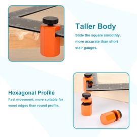 2-Pack Tall Stair Gauges for Framing Square Attachment Jigs for Stair Layout