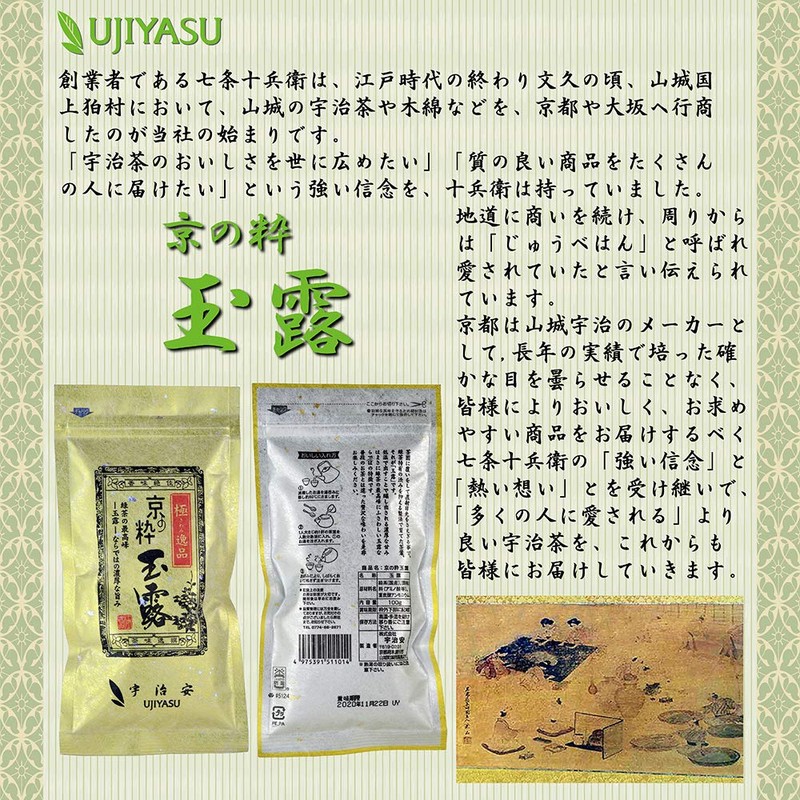 150 Years Old Kyoto Ujian Kyoto no Sui Gyokuro Tea